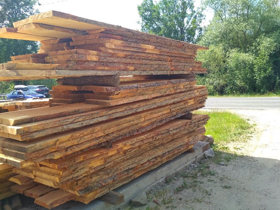 Modrzew Drewno deski brusy tarcica foszty sezonowane