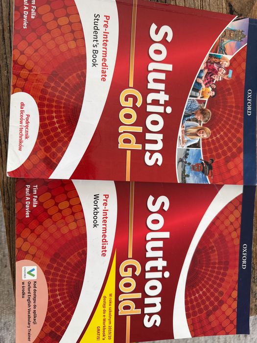 Solutions Gold Pre-Intermediate Workbook i Students book KOMPLET