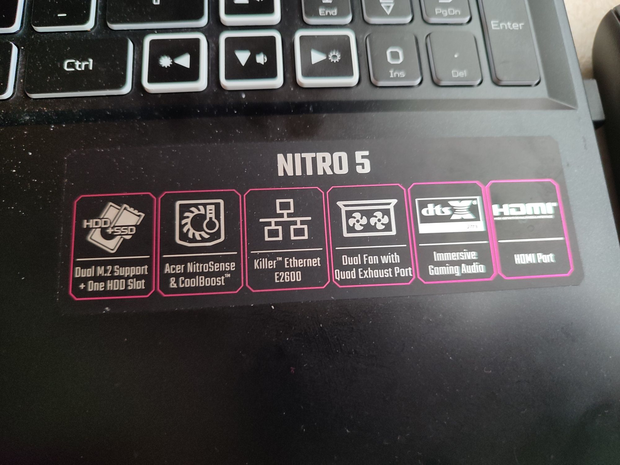 PC portátil Acer NITRO 5 na garantia