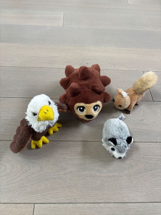 Zwierzęta leśne maskotki 4 sztuki