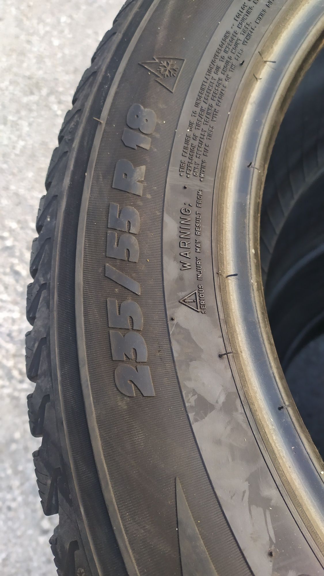 Зимняя резина Michelin latitude alpin 235/55/R18 б/у