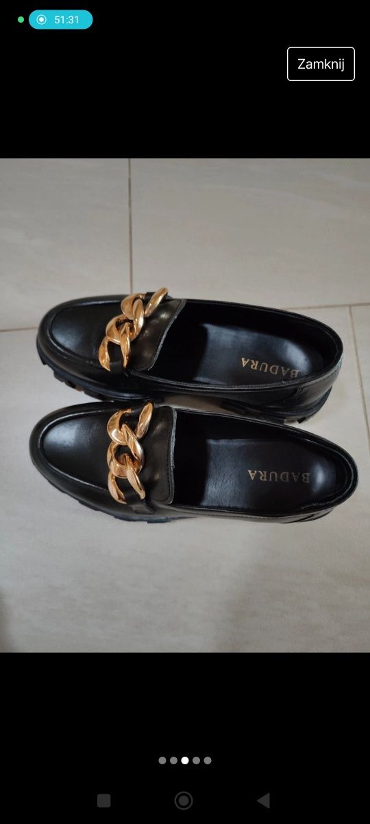 Buty mokasyny lordsy loafersy 36 Badura