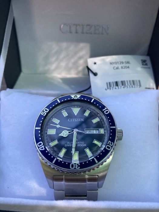 Часы Citizen Promaster NY0129-58L Marine Automatic Diver Blue 41mm