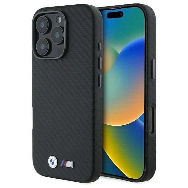 BMW BMHCP16X23PUFWC iPhone 16 Pro Max 6.9" czarny/black hardcase Carbo