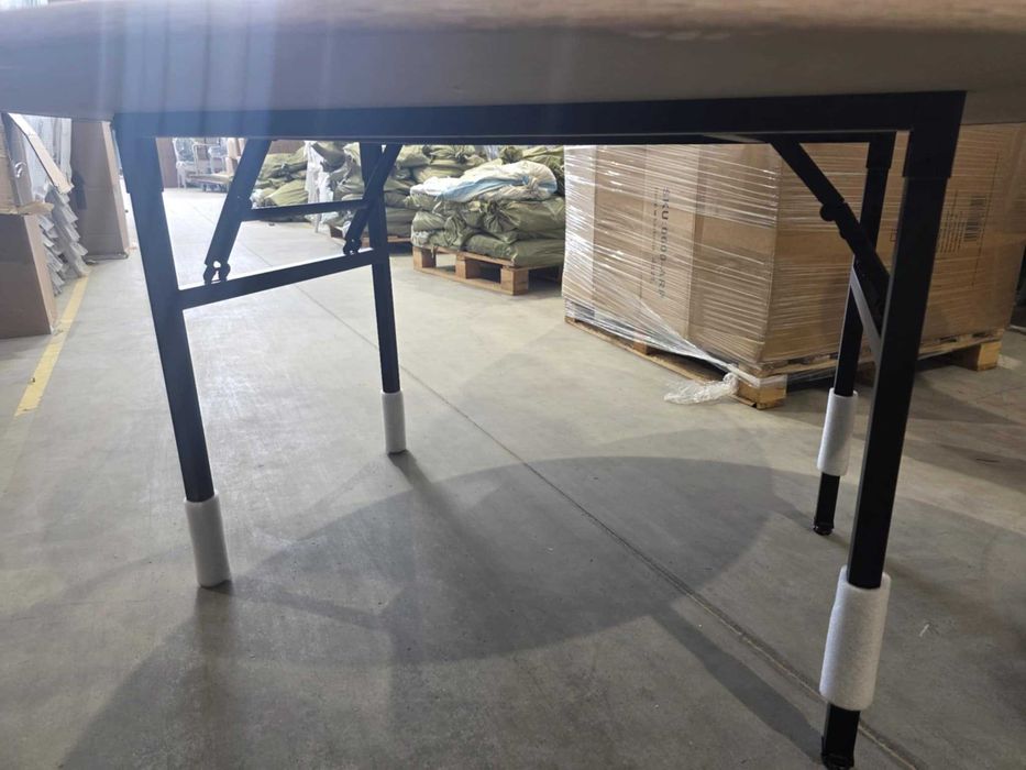 Stół bankietowy okrągły składany Ø150 cm – blat dąb sonoma 3szt.