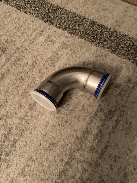 Geberit Kolano stal nierdzewna  Mapress 2-kilech. 90° d54 - 31108