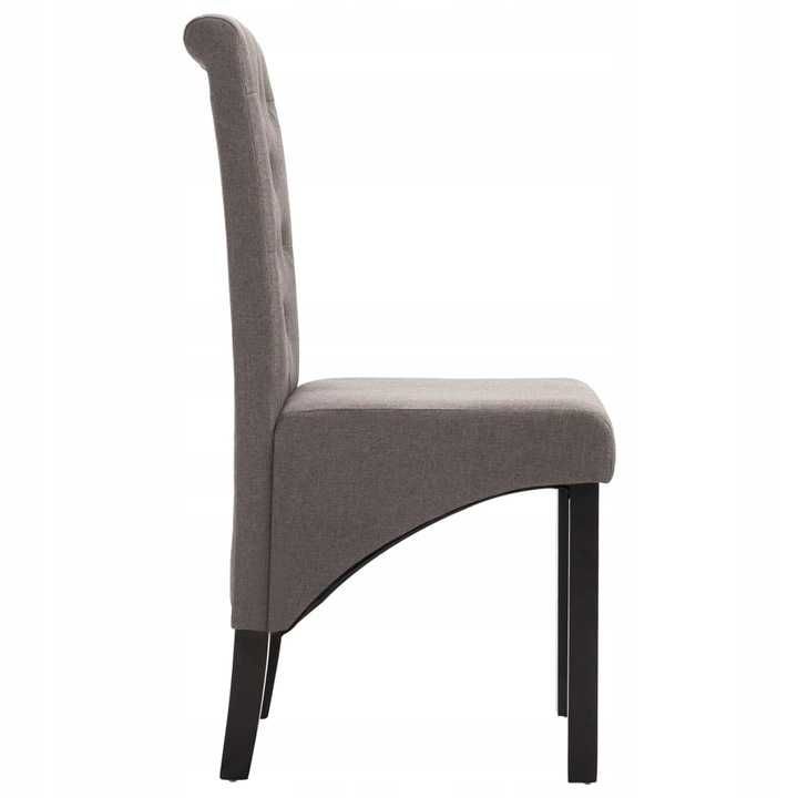 2 krzesła stołowe tkanina taupe 248994