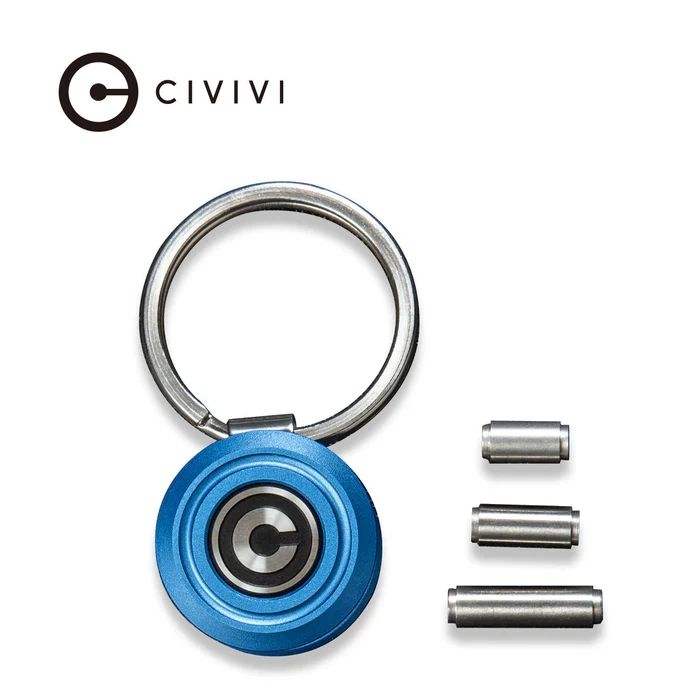 Brelok do kluczy Civivi Pocket Key Coin Organizer Blue Aluminium by
