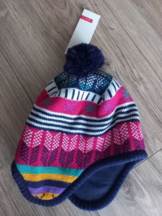 zimowa czapka dla dziewczynk-140-152cm-10-12 lat-NAME IT