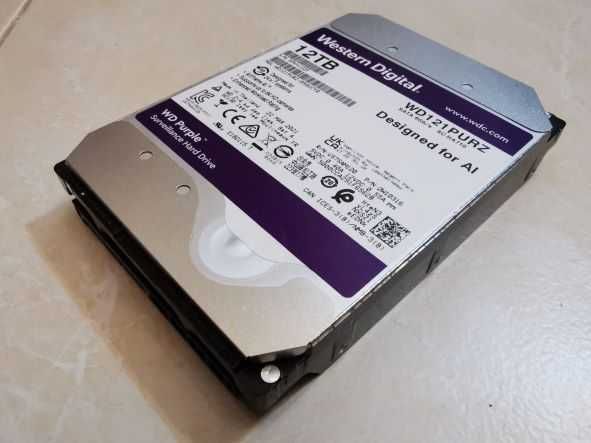 Dysk serwerowy WD Purple 12 TB 3.5'' SATA III (6 Gb/s) (WD121PURZ)