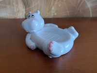 Hipopotam  ceramiczna mydelniczka