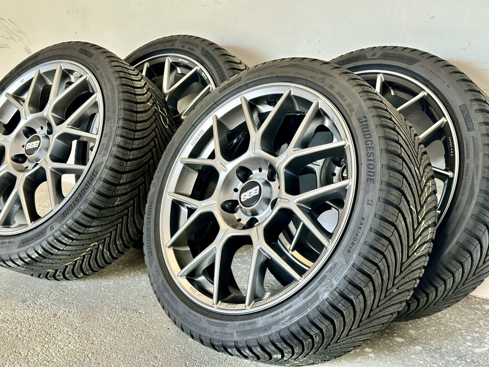 Felgi 8x18 5x120 ET45 BBS XR Platinum Honda Type R Flow Forming
