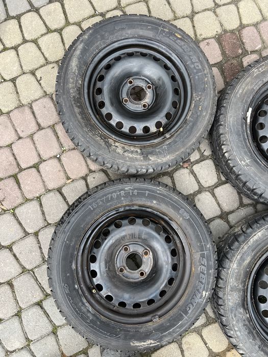 Диски жилізо з резиною Citigo Škoda R14 5j ET35 165/70/14 KBA43815