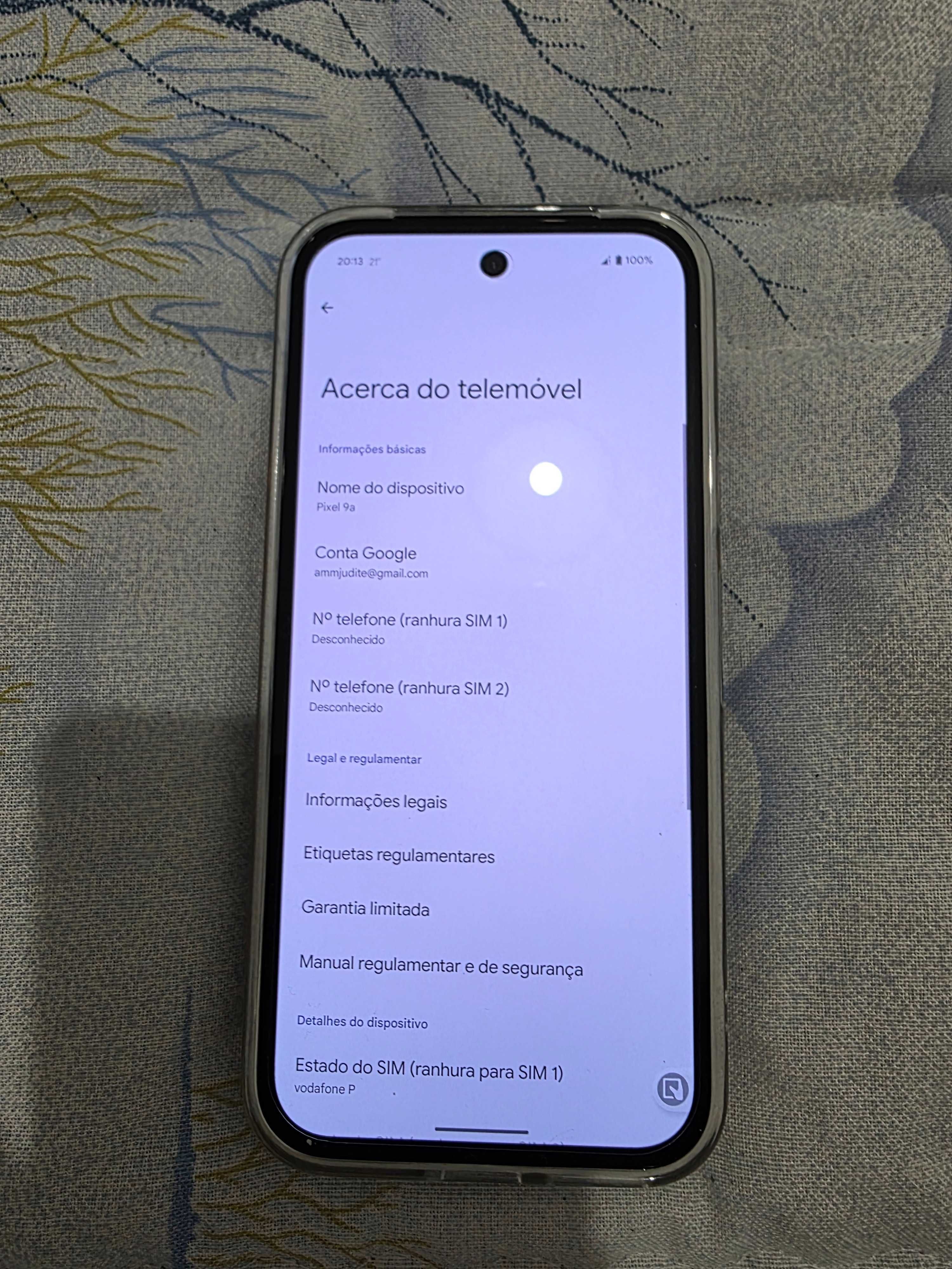 GOOGLE Pixel 9a (6.3'' - 8 GB - 256 GB Novo!
