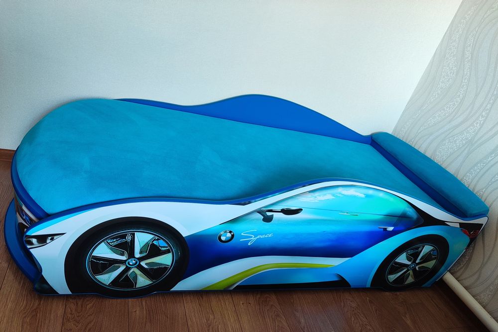 Дитяче ліжко - автомобіль (машина) з матрацом