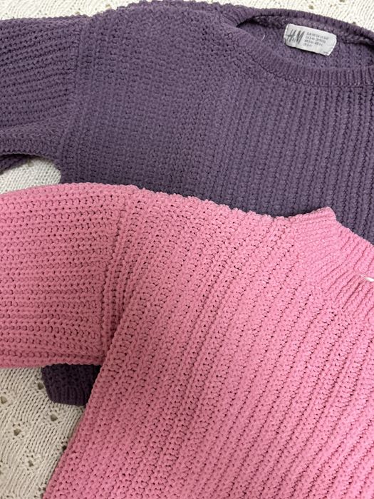 Світерки теплі рожевий та лавандовий