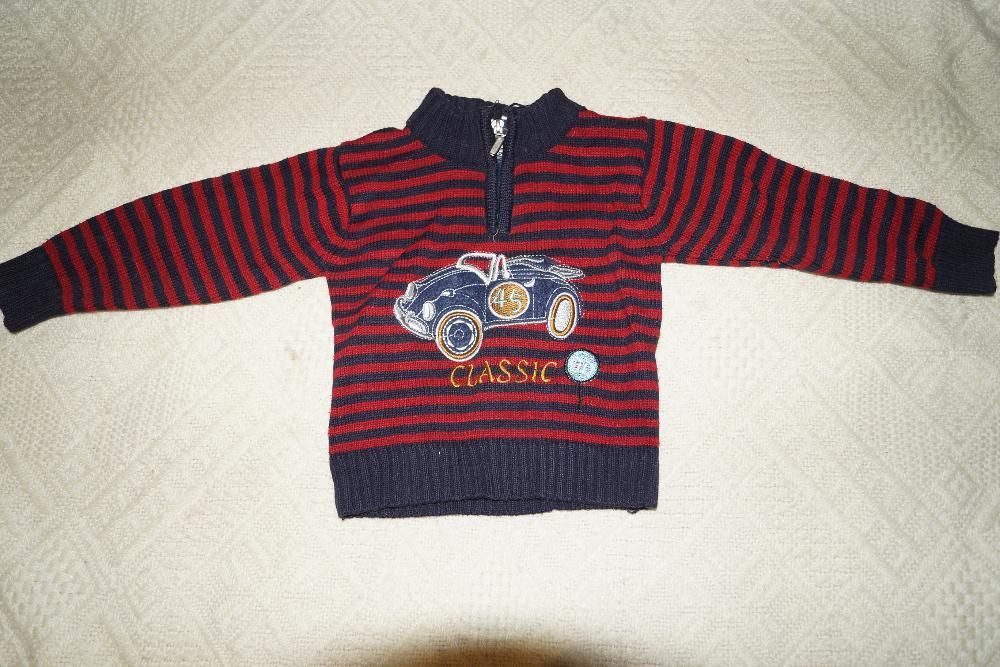 sweter sweterek auto paski N-ksiezyc r. 92 32: 25 cm