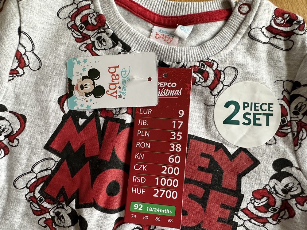 Zestaw bluza + spodnie z Myszką Miki rozmiar 92