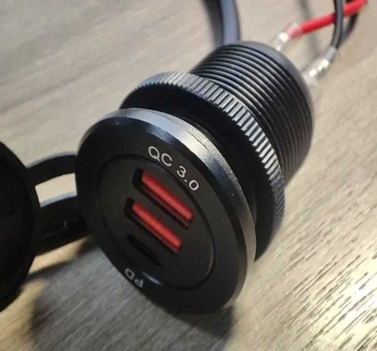 Автомобильная USB-розетка с функцией быстрой зарядки PD 3.0, 60 Вт