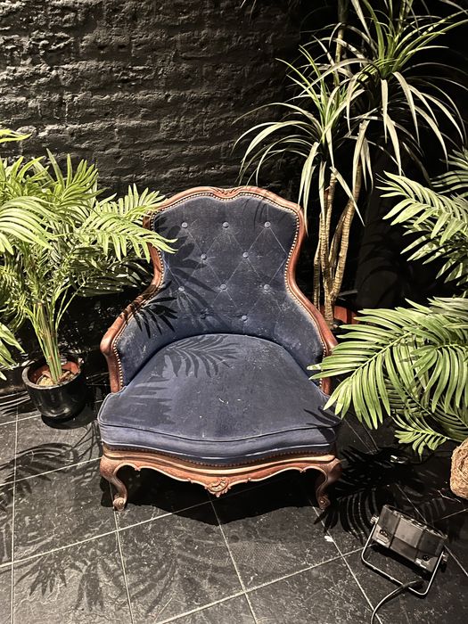 Cadeira vintage azul