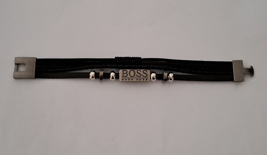 Pulseiras Homem em couro e aço