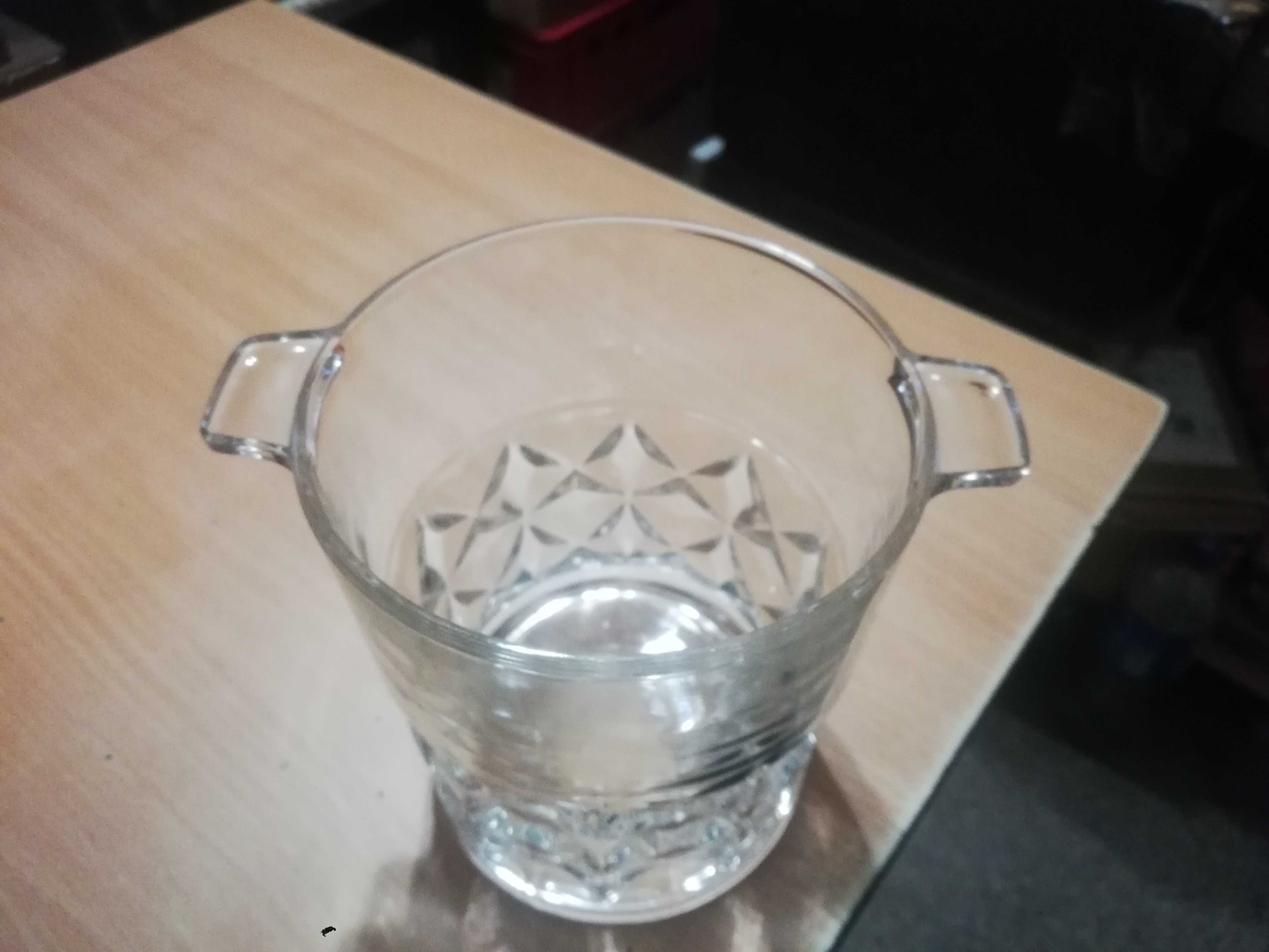 Szklany pojemnik cooler na lód PRL             M