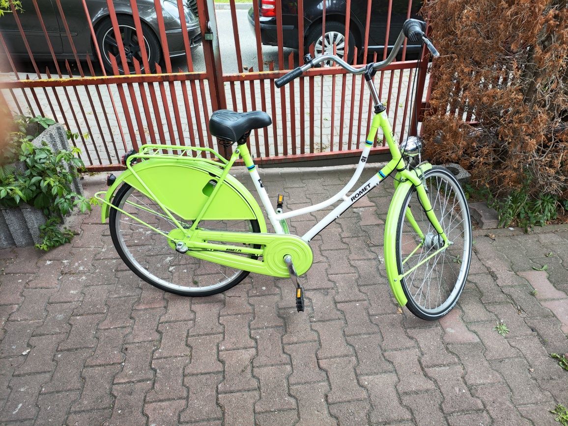 Rower miejski Romet Retro gratis kosz wiklinowy