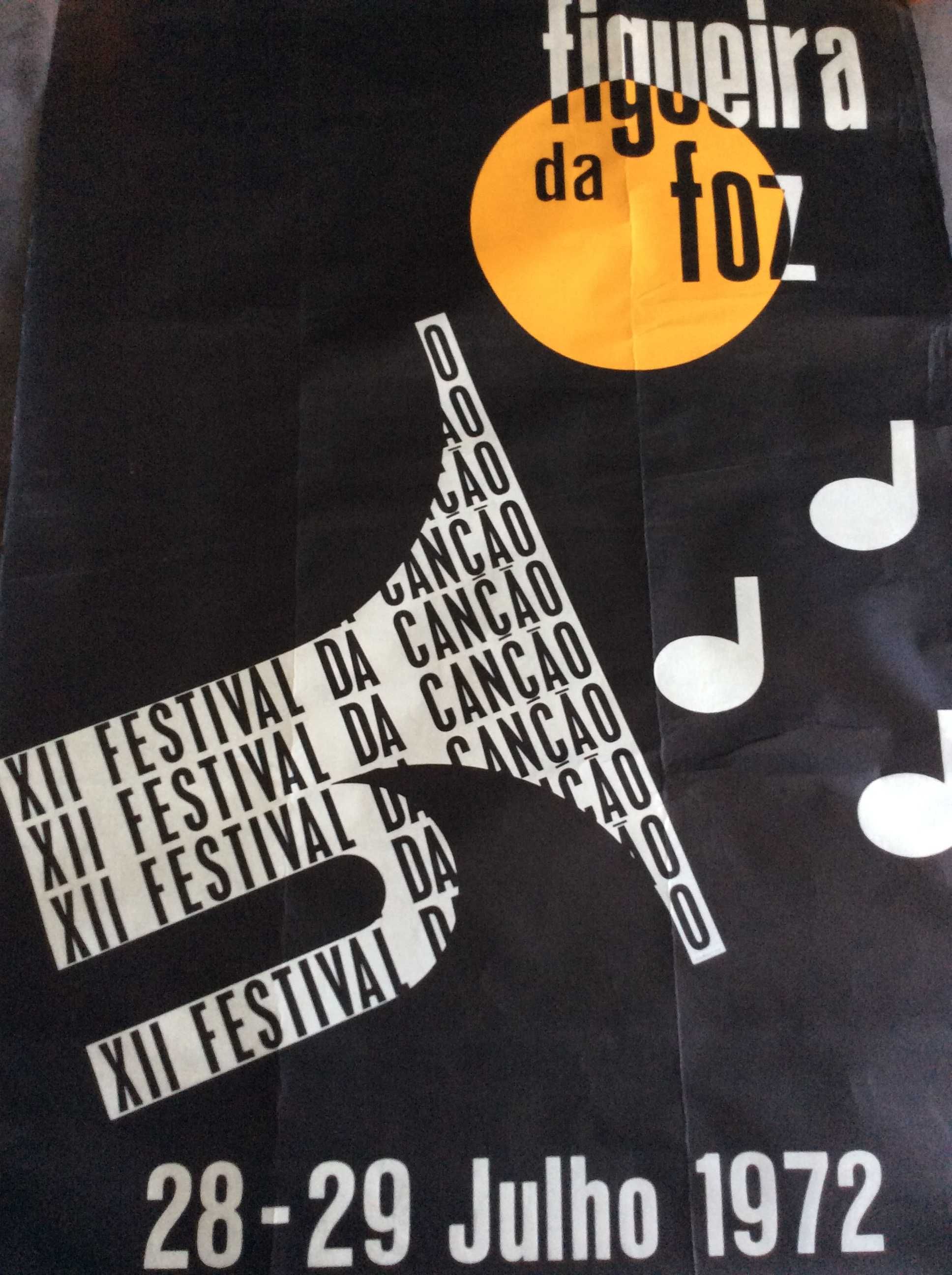 Cartaz. Figueira da Foz. XII festival da Canção, 28 e 29 de Julho 1972