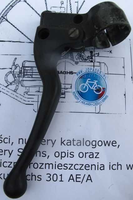Klamka - rączka - chwyt hamulca Spartamet Saxonette Sachs Sachs301