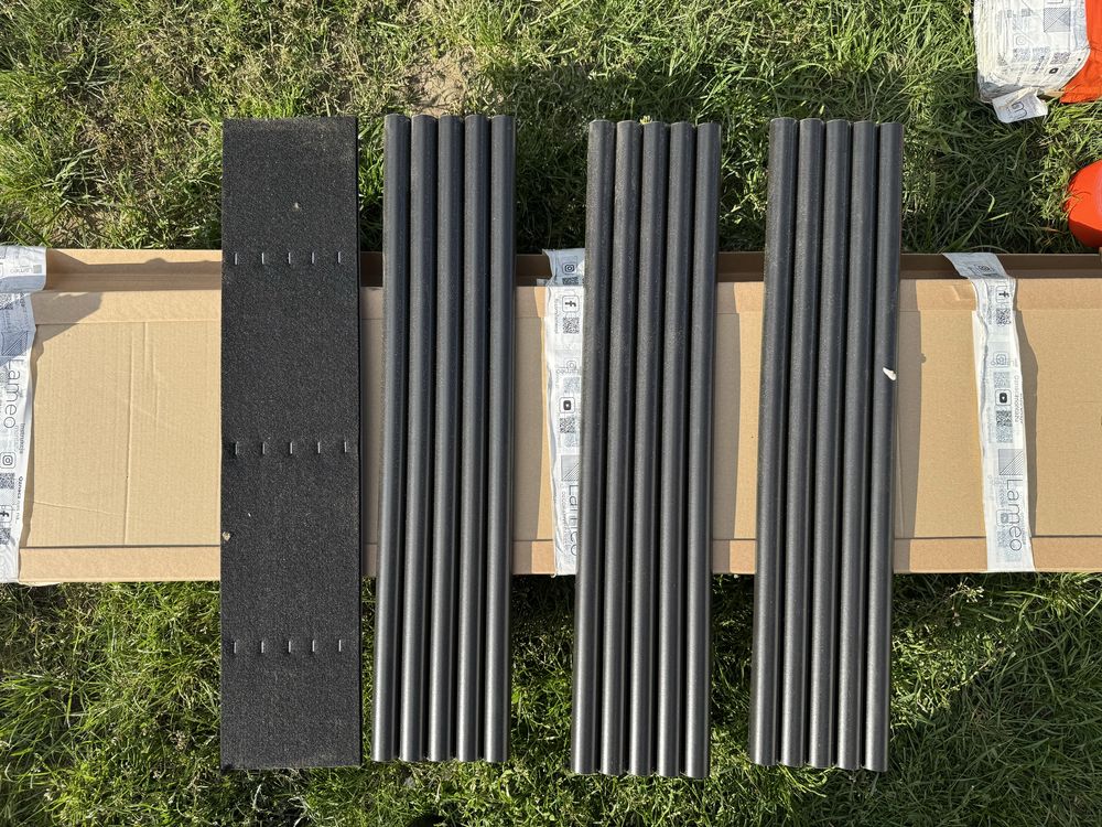Panel Ryflowany MDF-Czarny Lameo