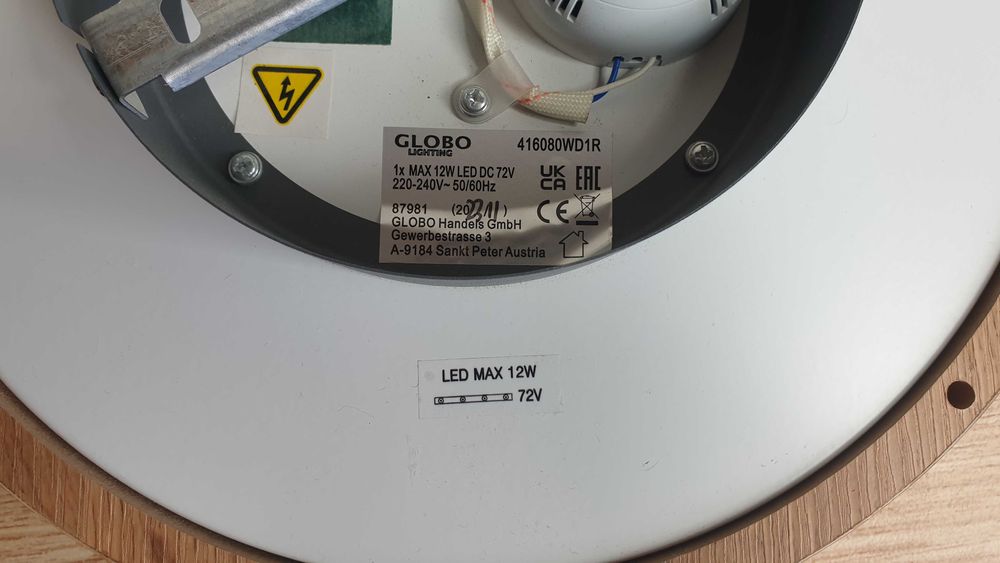 Nowa lampa LED 12W sufitowa 3000K