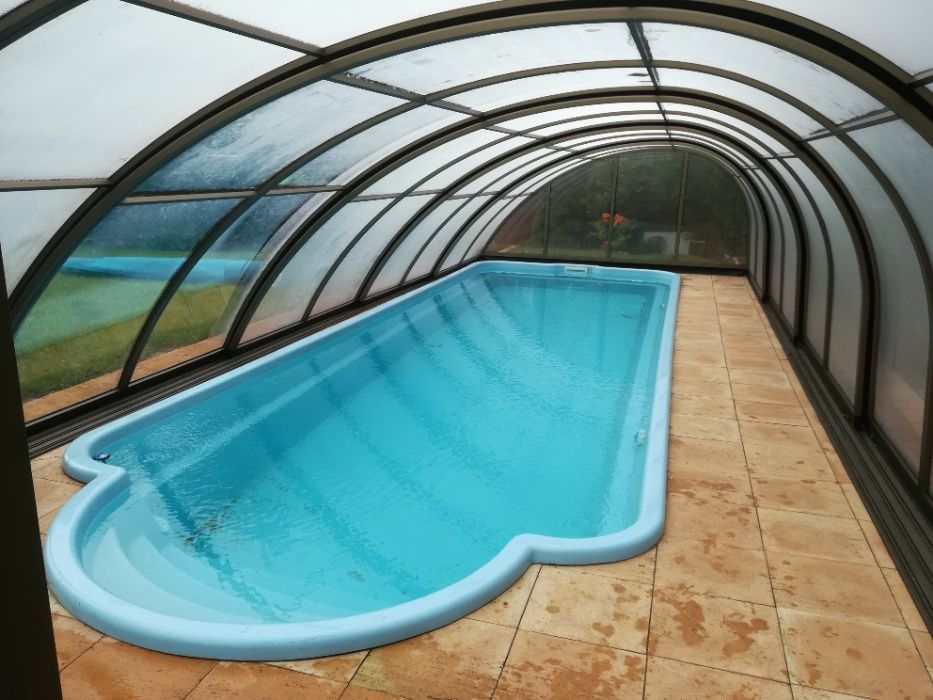 Basen Ogrodowy + FILTRACJA 7,10x3,10x1,55m Poliestrowy , Laminat