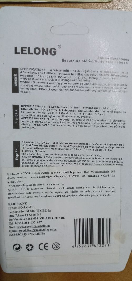 Auriculares novos