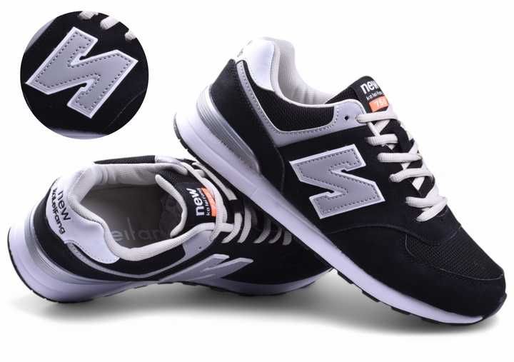 Buty Męskie Adidasy Sportowe Sneakersy Z Balance czarne siatka 22B-46