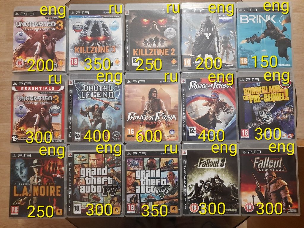 PS3 диски с играми