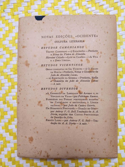 Luís de Camões - a vida e a obra lírica – Hernani Cidade