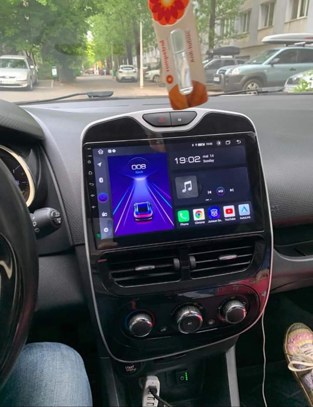 Rádio Android 13 com GPS Renault Clio 4 (Novo)
