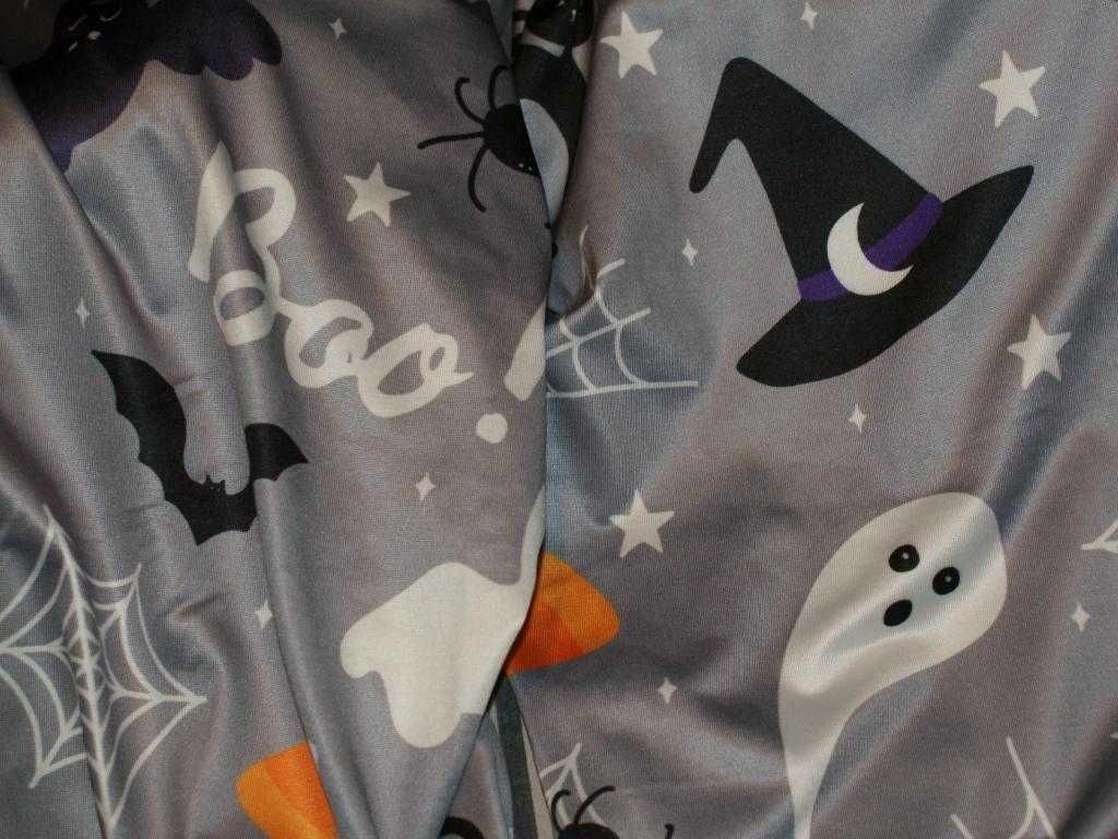 Halloween spodnie przebranie męskie dynia Boo XL