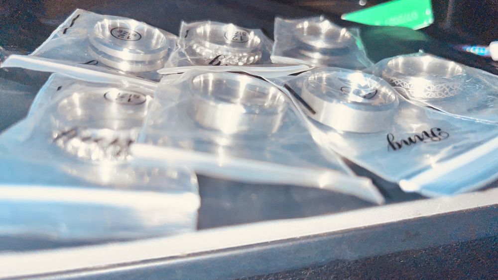 Anéis de aço tamanho 12