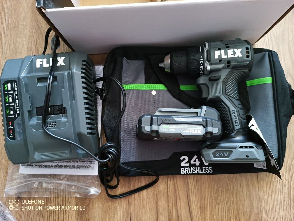 Flex Fx1131-1A 24V Brushless Compact Drill Combo Kit
