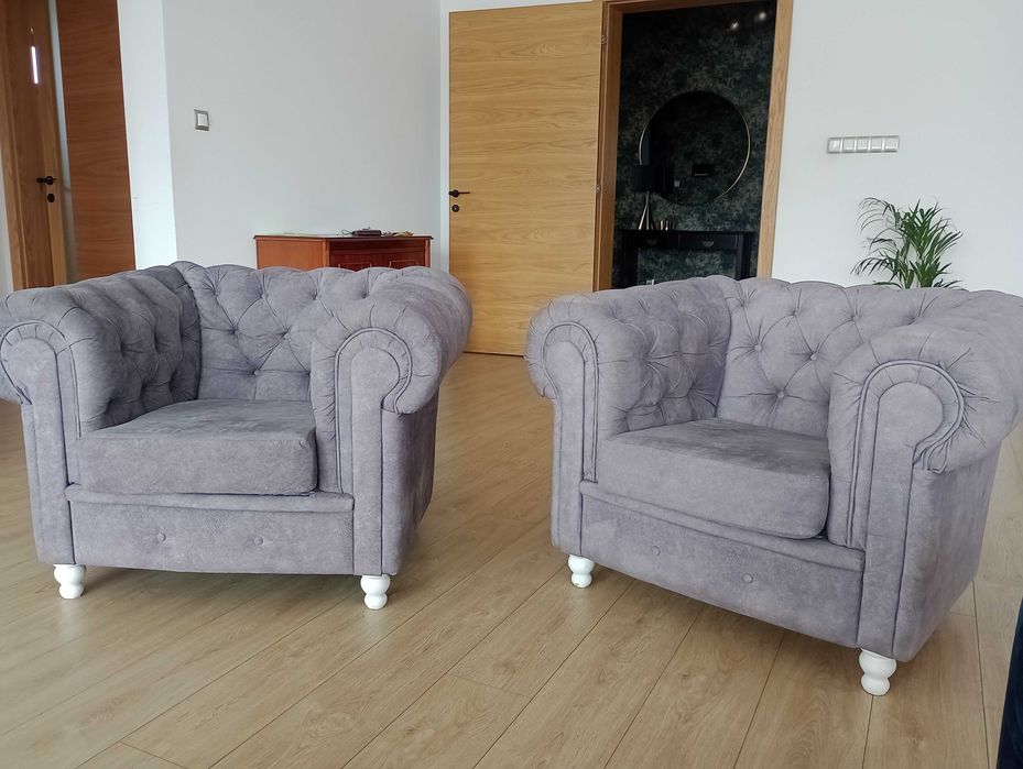 Fotele Chersterfield. 2 sztuki