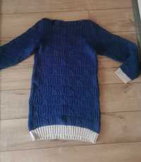 Granatowy sweter damski xs