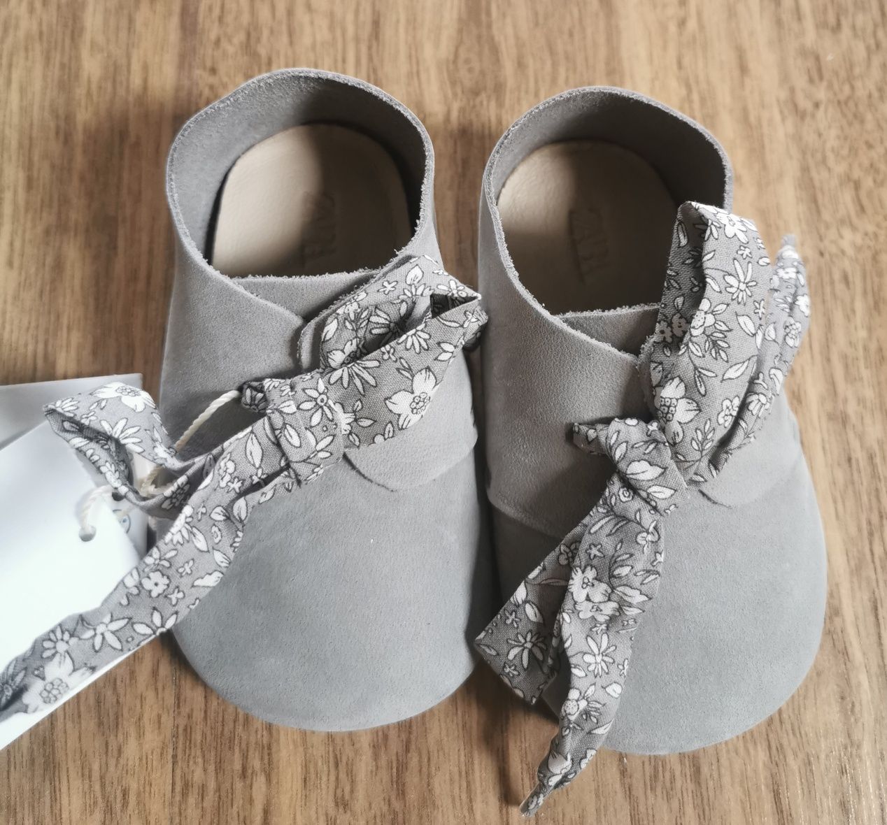 Skórzane buty buciki Zara roz. 17/18