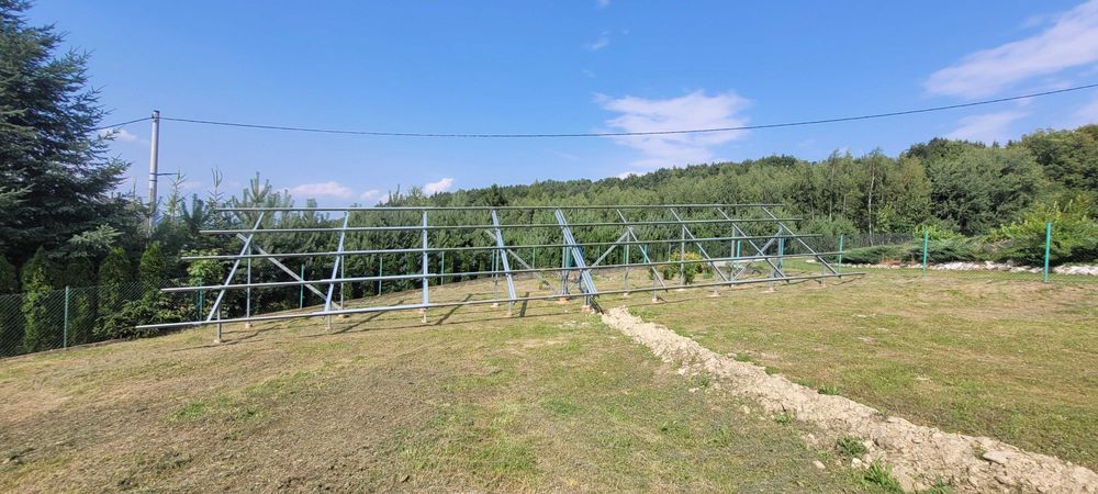 Konstrukcja pod panele fotowoltaiczne, carport