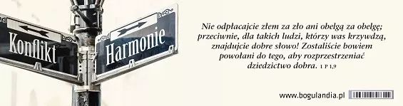 Zakładka do książki. Nie odpłacajcie złem za zło. Bogulandia