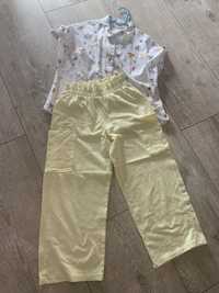 Kuloty, cargo spodnie , koszula Zara 152 cm, zestaw