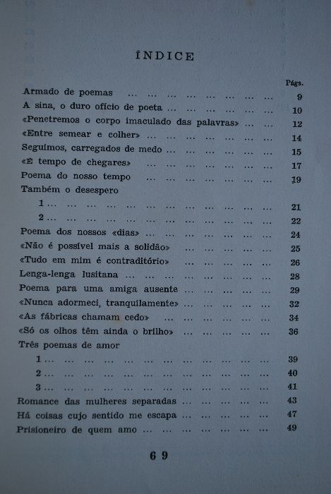 Corpo de Esperança de José Carlos de Vasconcelos (1.ª Edição Ano 1964)