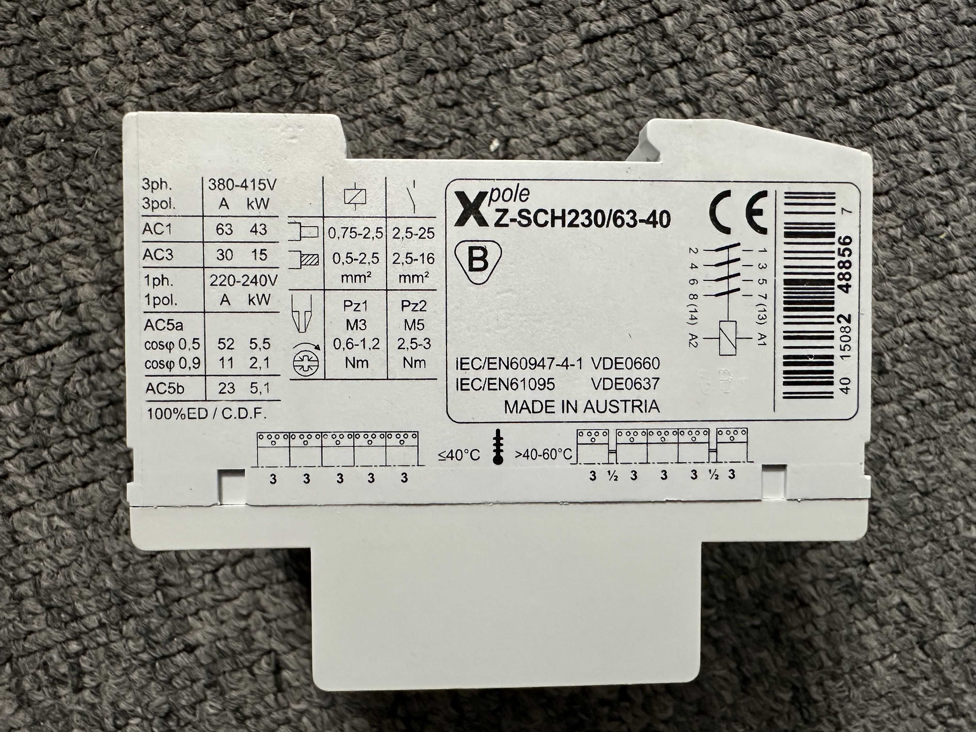Stycznik modułowy 63A 4Z 230V AC Z‑SCH230/63‑40 Moeller Eaton