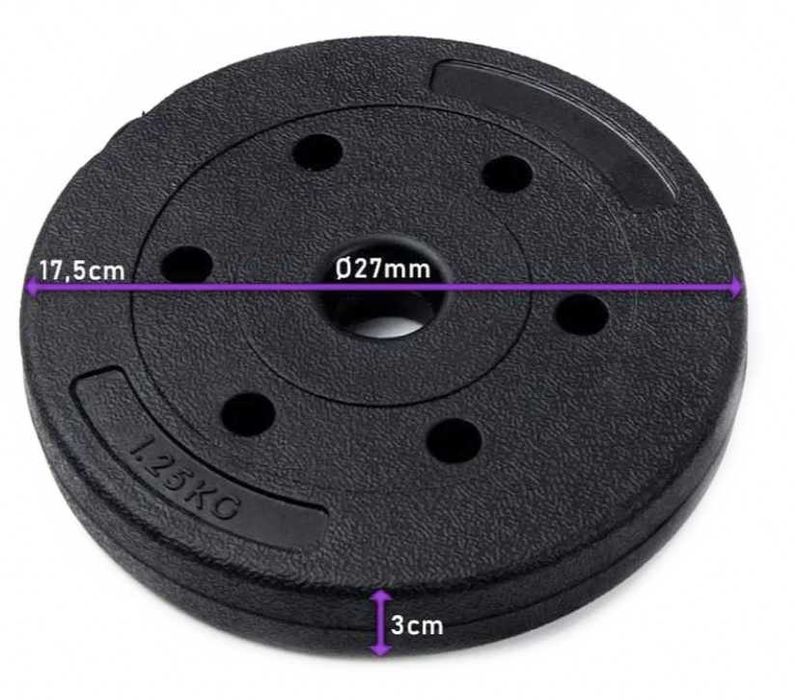 Obciążenie bitumiczne kompozytowe 2x1,25kg 27mm zestaw 2,5kg WRO