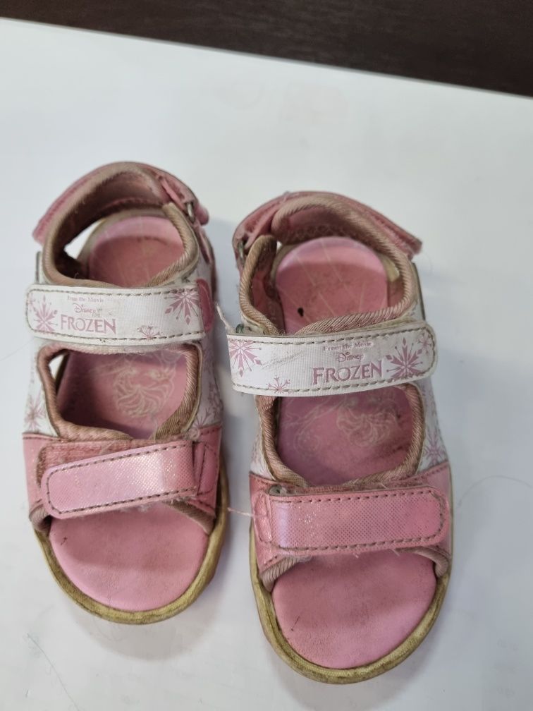 Sportowe Sandały sandałki dziecięce zapinane na rzepy 25 Frozen